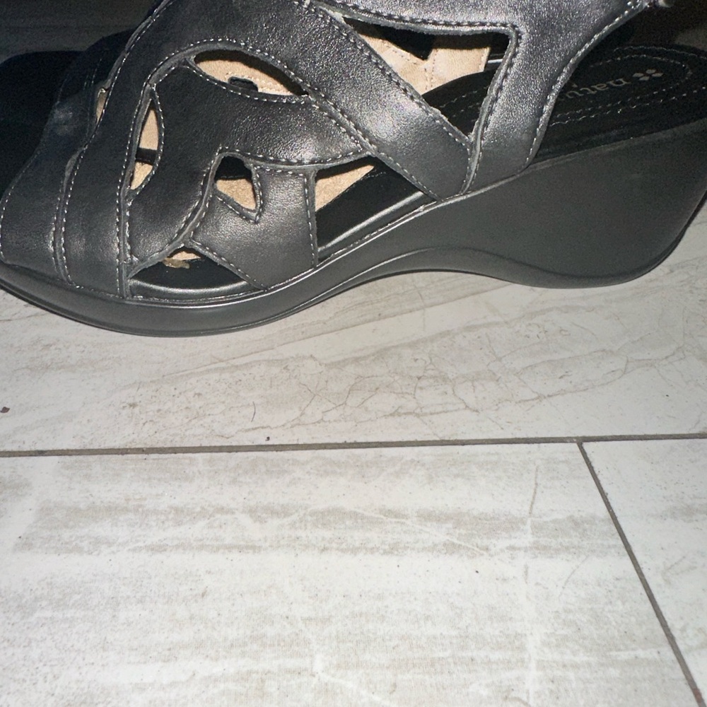 Black Women's Wedge Sandals